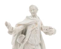 A Meissen Blanc-de-Chine Figure of a Man with a Hound