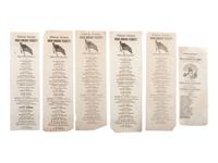 [POLITICS] -- [CIVIL WAR]. A group of 10 Ohio soldiers' ballots from the 1864 election, including Lincoln and Johnson.