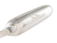 Twelve Georgian Silver Marrow Scoops