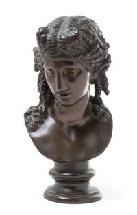 A Continental Bronze Bust Height 11 inches.