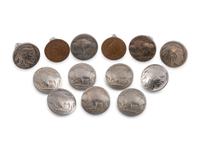 Southwestern-style Coin Button Covers AND Cuff Links