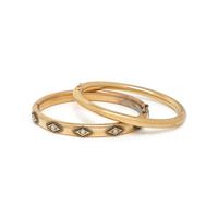 COLLECTION OF YELLOW GOLD BANGLE BRACELETS