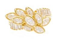 An 18 Karat Yellow Gold and Diamond Ring, Albithel, 4.20 dwts.