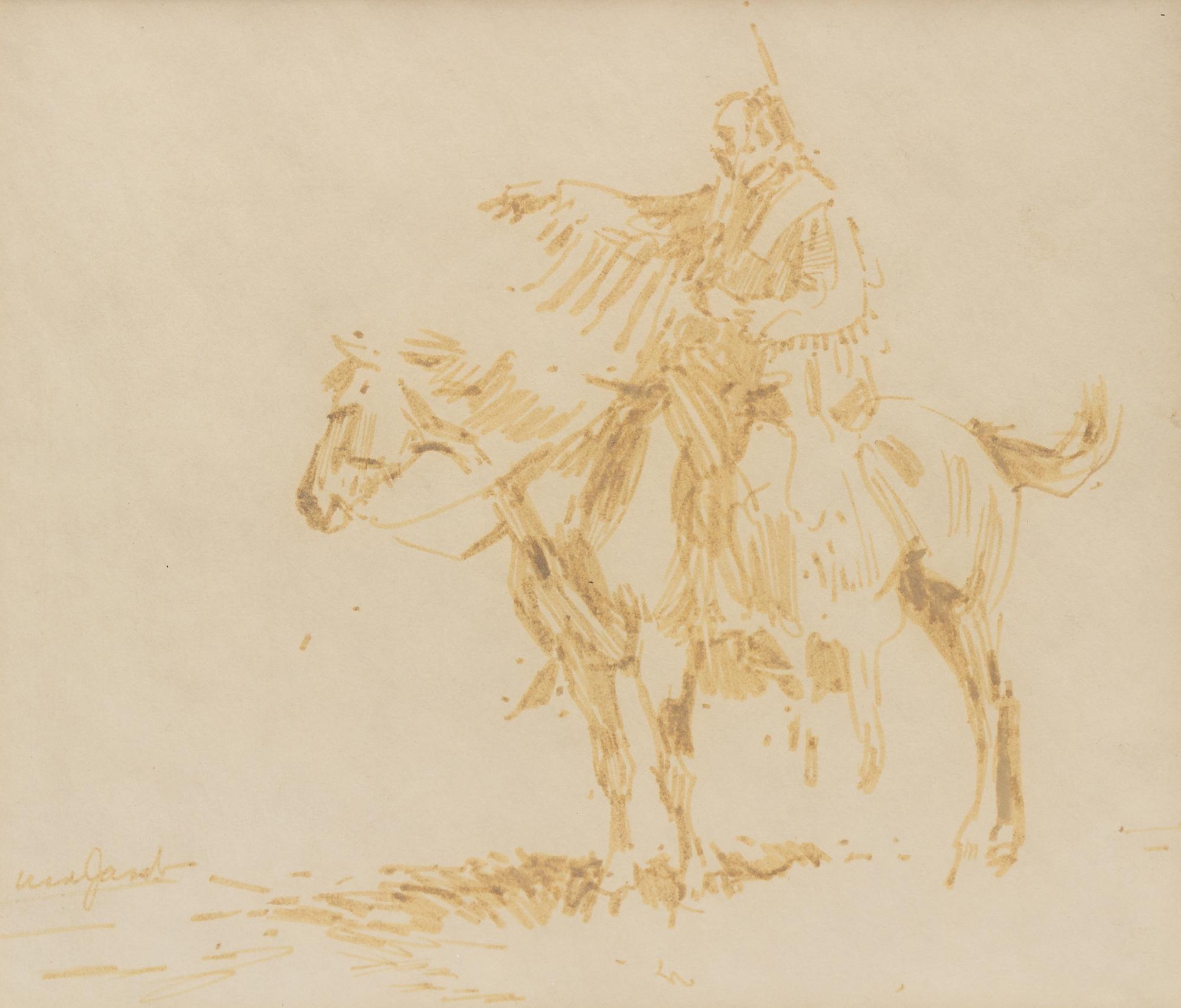 Five Works: Crow Woman , Blackfeet Chief , Five Riders , Portrait and Cheyenne Bust
