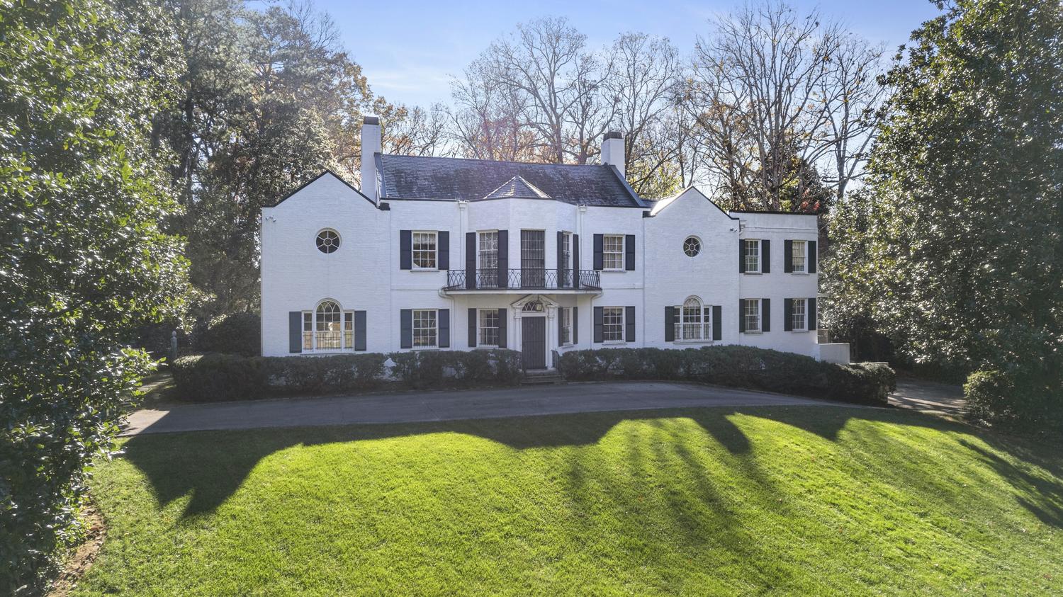 A French Polychrome-Painted Faux Marble-Top Commode