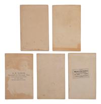 [NATIVE AMERICANS]. A group of 5 CDVs of Native American subjects involved in the Sioux Uprising in 1862. [St. Paul, MN].