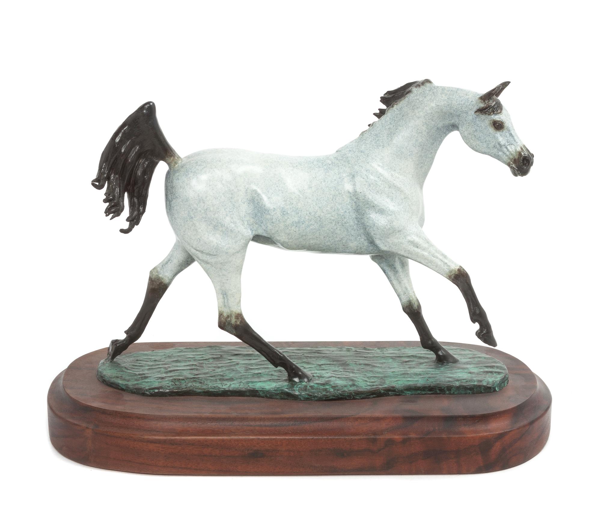 A Cold Painted Bronze Figure Width 14 inches. — SECOND HALF 20TH CENTURY