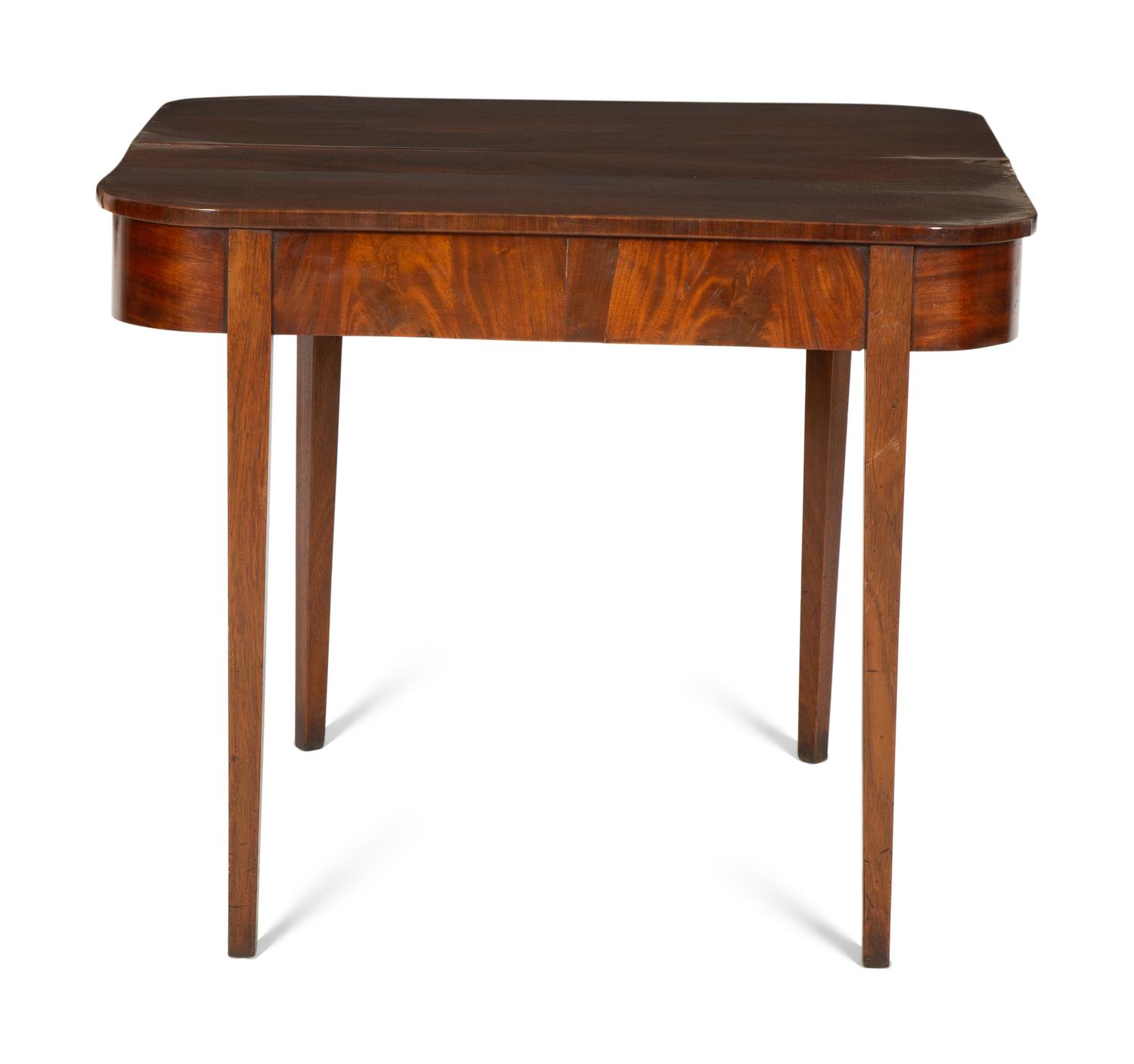 A George III Mahogany Flip Top Card Table