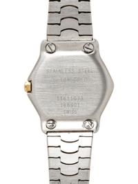 EBEL, REF. 166901 CLASSIC WAVE STAINLESS STEEL AND 18K GOLD WATCH