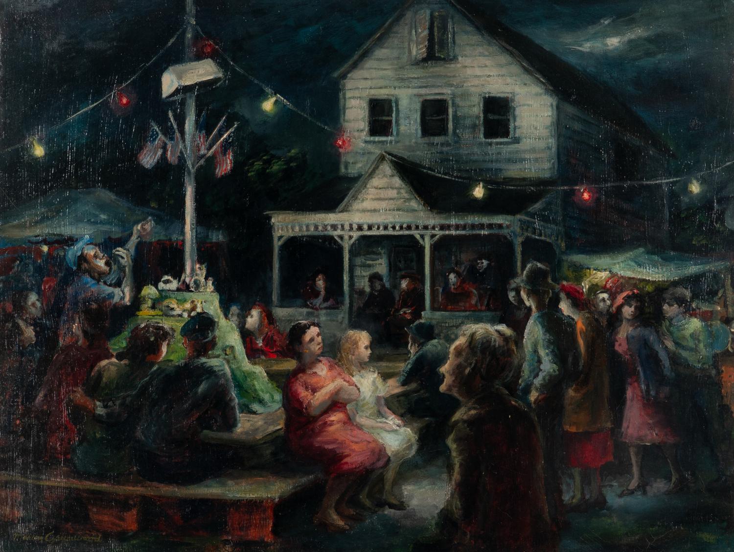 Marion Greenwood (American, 1909-1970) — Carnival at Kripplebush, New York , c. 1943