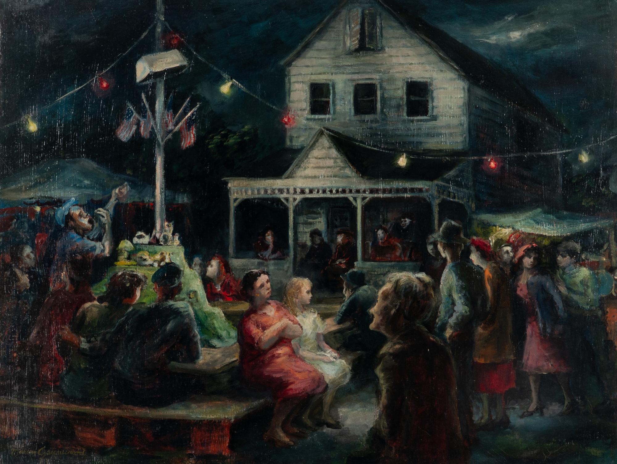 Marion Greenwood (American, 1909-1970) — Carnival at Kripplebush, New York , c. 1943