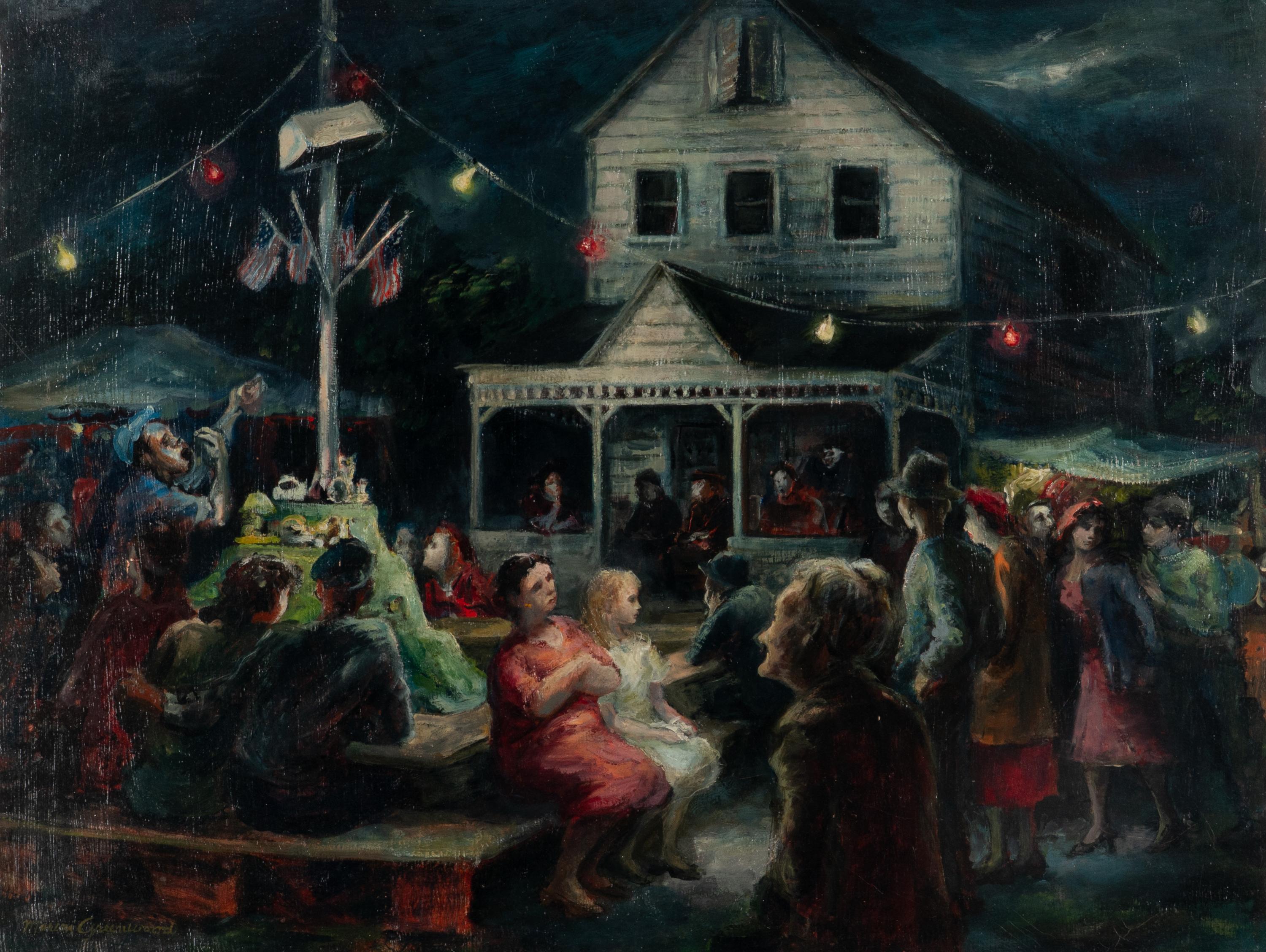 Marion Greenwood (American, 1909-1970) — Carnival at Kripplebush, New York , c. 1943