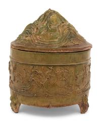 A Chinese Green Glazed Pottery Hill Jar