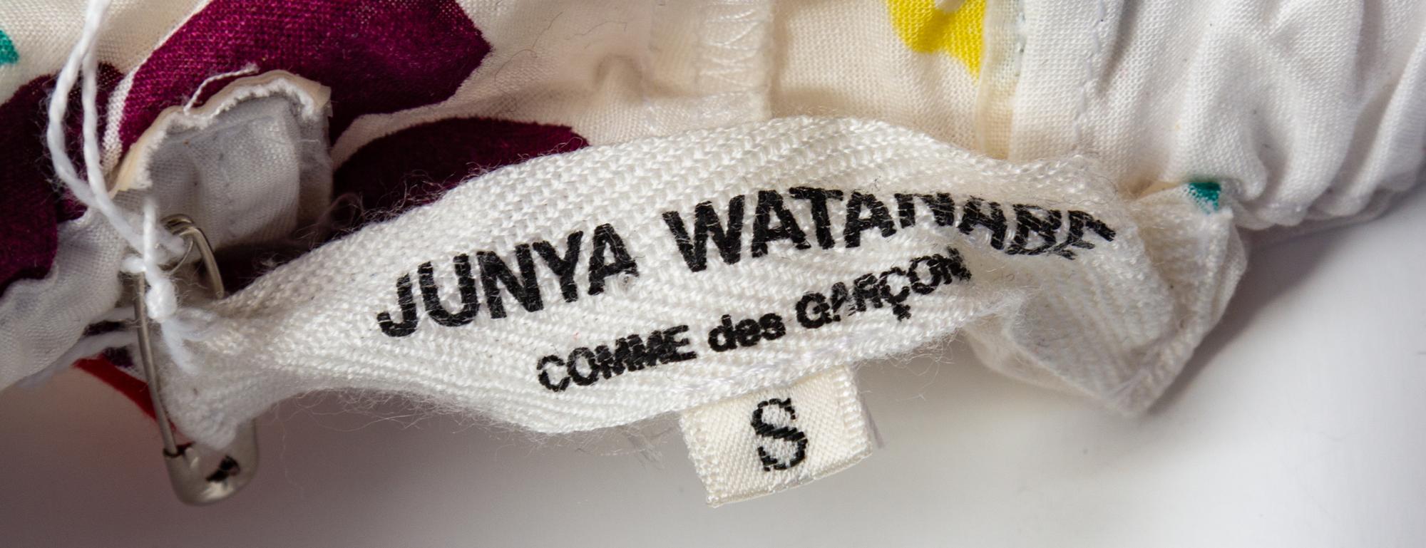 A Junya Wantanabe Multicolor Cotton Fruit Parachute Dress, Size small.