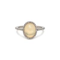 OPAL AND DIAMOND RING