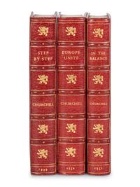 CHURCHILL, Winston L. S., Sir (1874-1965). A group of uniformly bound FIRST ENGLISH EDITIONS, comprising: