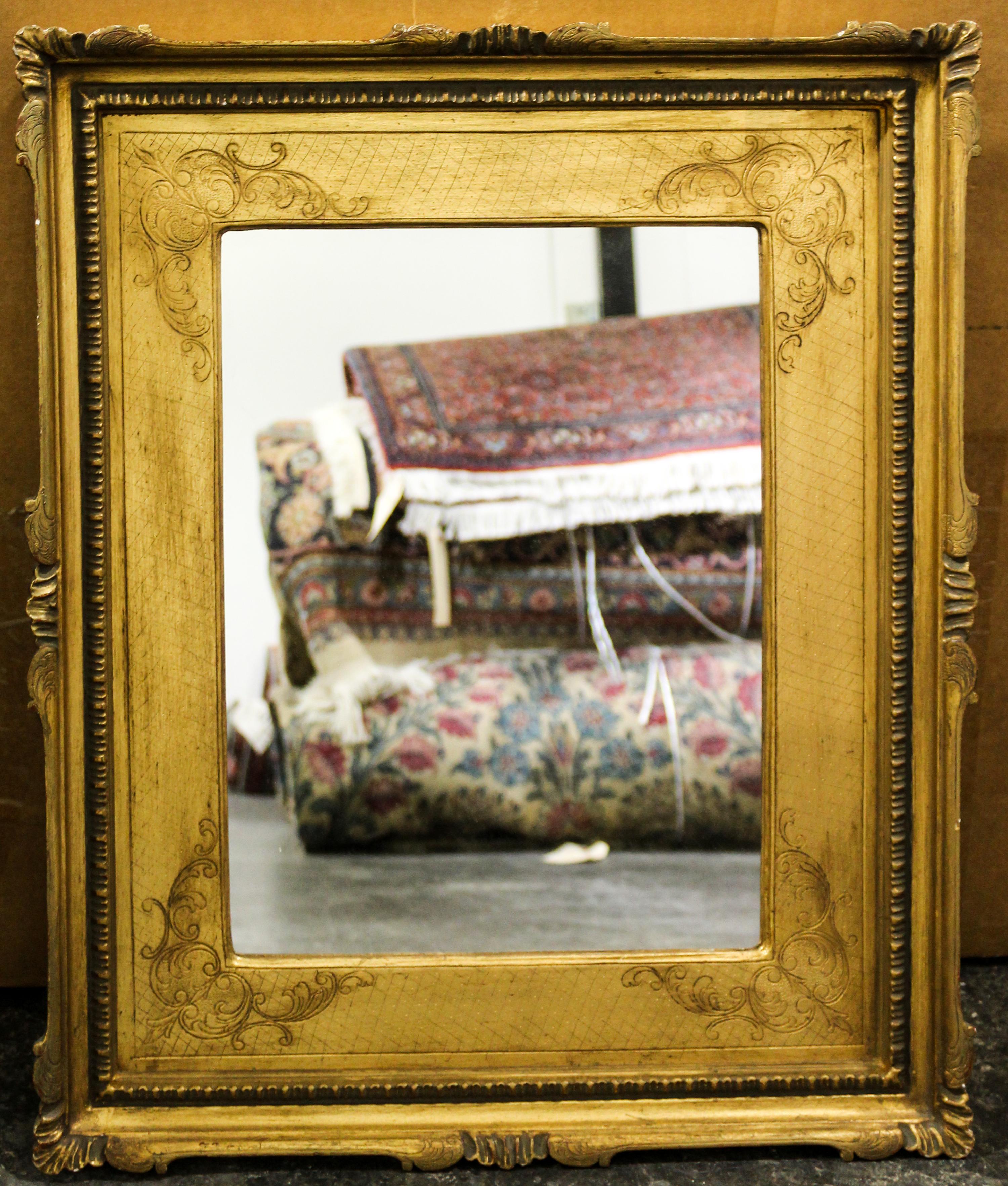 An Italian Giltwood Mirror Height 23 1/2 x width 19 5/8 inches. — EARLY 20TH CENTURY