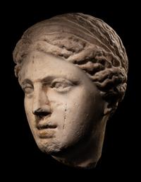 A Hellenistic Marble Head of a Woman