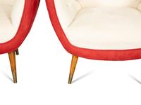 A Pair of Paolo Buffa (1903-1970) Modernist Italian Wing Chairs