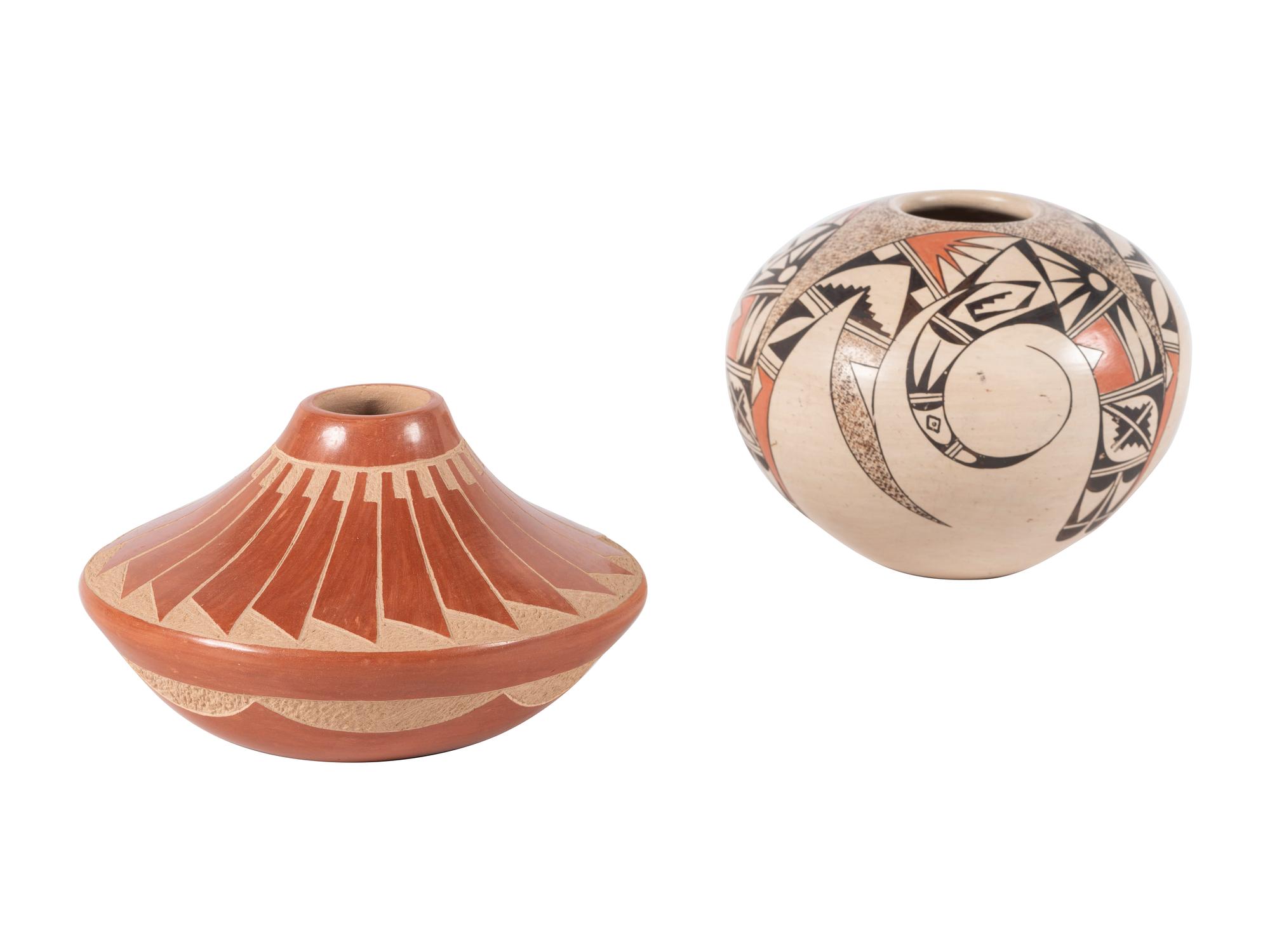 Pair of Southwestern Pottery Vases