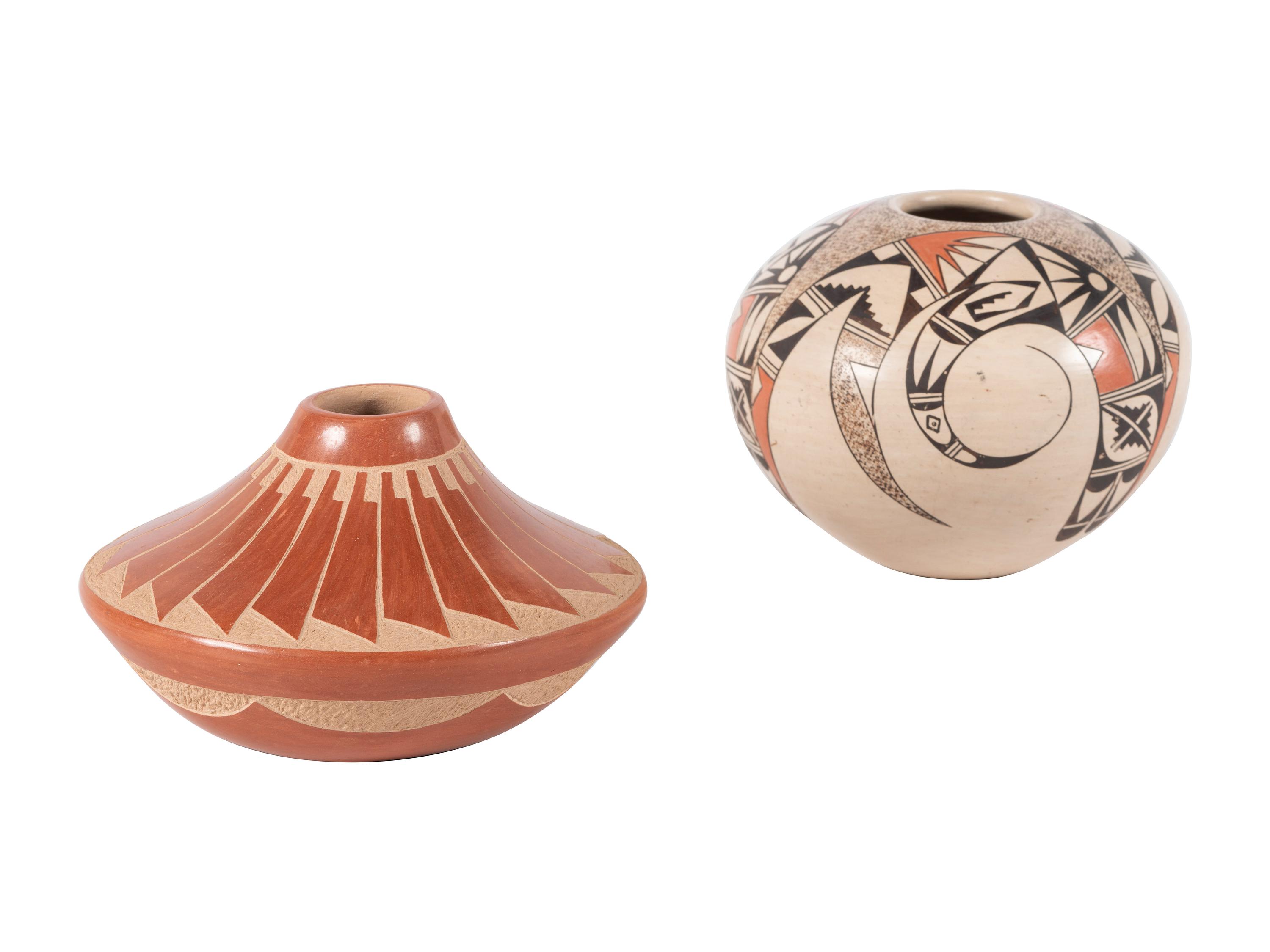 Pair of Southwestern Pottery Vases