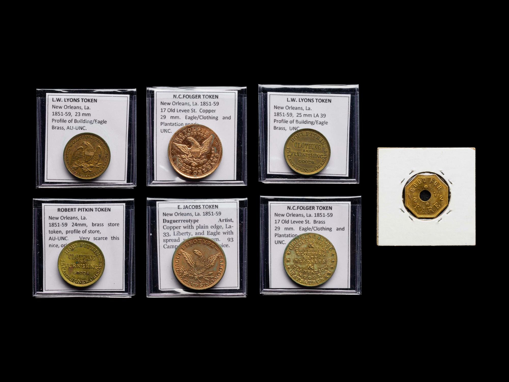 [EXONUMIA] A Collection of Seven Private Issue Advertising Tokens