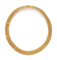 YELLOW GOLD AND DIAMOND NECKLACE