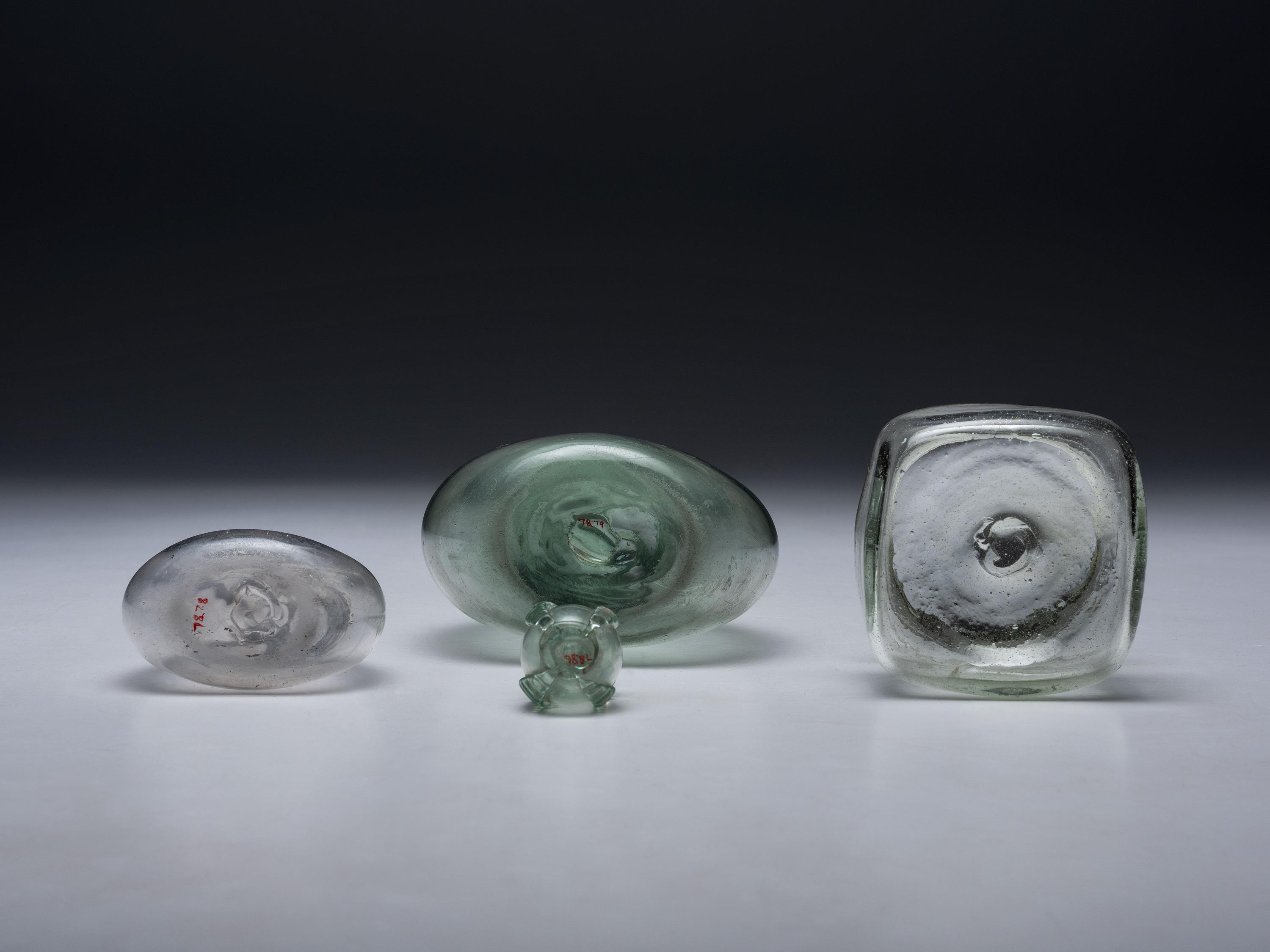 Four Early Blown Glass Vessels