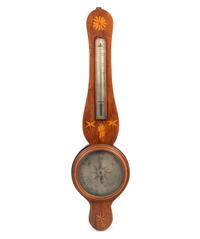 A George III Mahogany Wheel Barometer