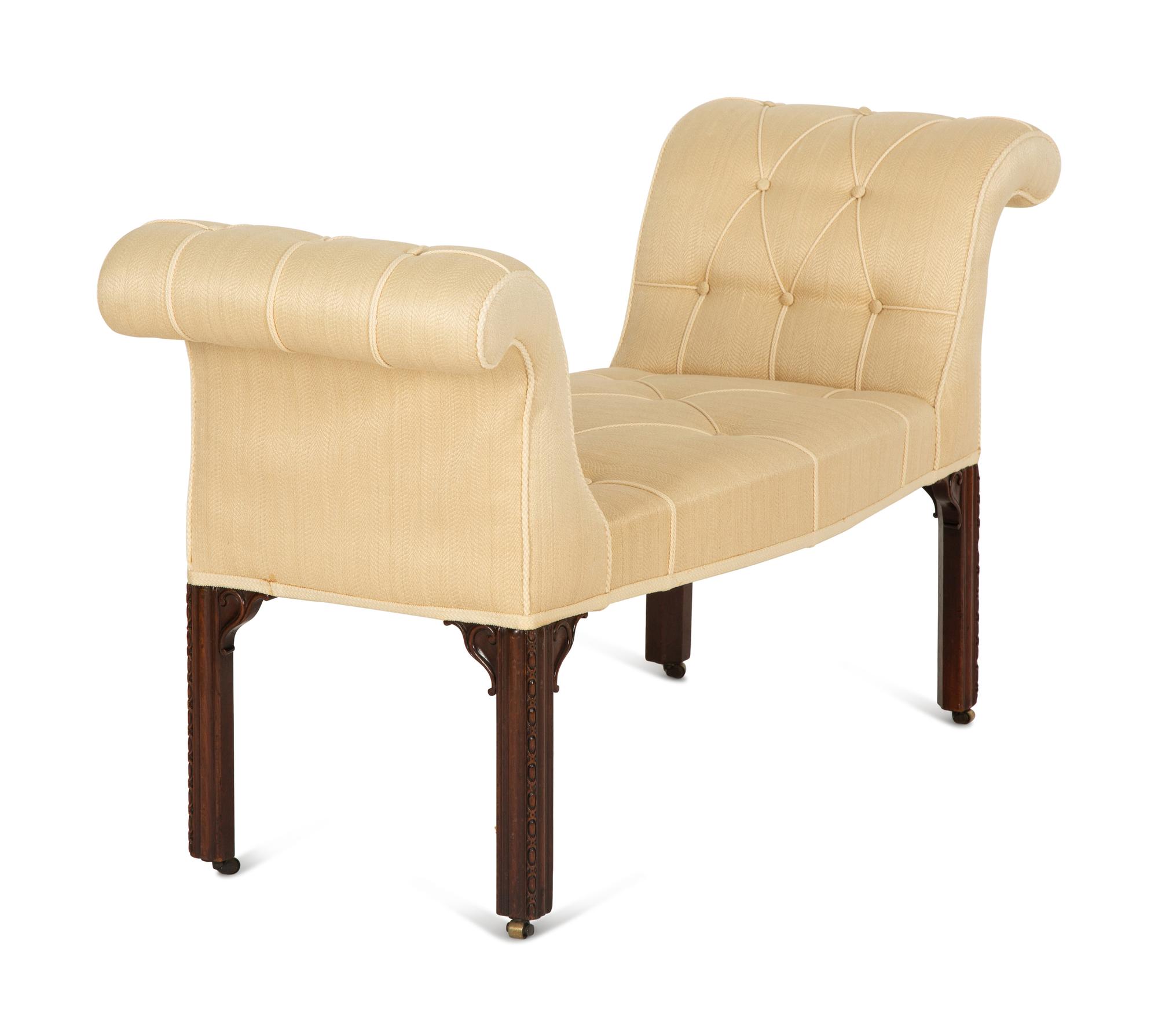 A George III Style Upholstered Window Seat