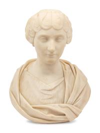 A Continental Marble Bust of a Woman