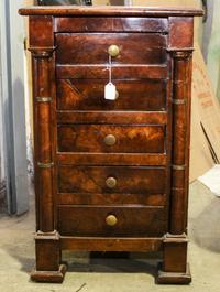An American Mahogany Side Cabinet Height 30 1/2 x width 18 3/4 x depth 15 inches.