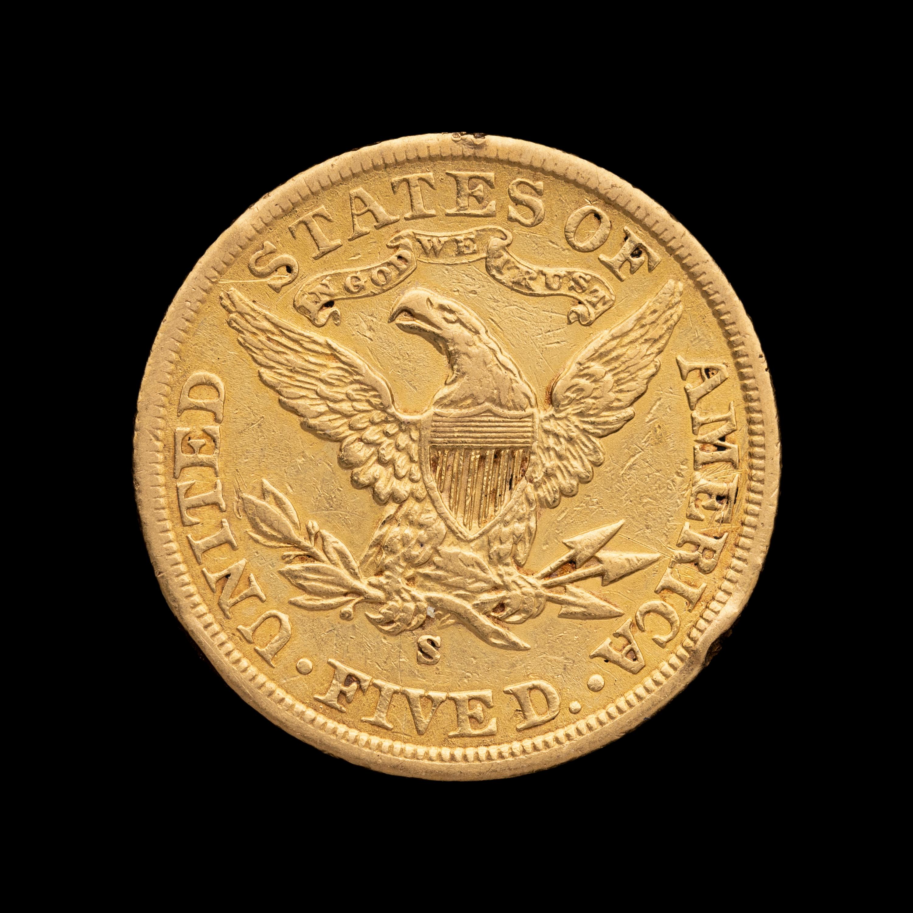 A 1901-S Liberty Head $5 Gold Coin