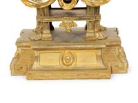 An English Gilt Bronze Mantel Clock