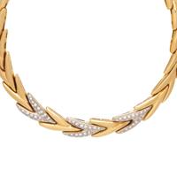 YELLOW GOLD AND DIAMOND NECKLACE