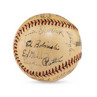 A 1939 Dayton Wings Team Signed Autograph Baseball