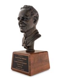 A 1991 Tribute To Bud Wilkinson Ceremony Award Bust Presented to Hall of Fame Oklahoma Football Coach Bud Wilkinson