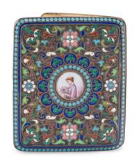 A Russian Enamel Cigarette Case
