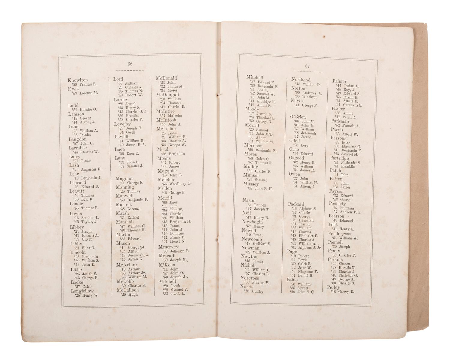 [CHAMBERLAIN, Joshua L.] Chamberlain's inscribed copy of Fables de La Fontaine, plus.