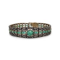 EMERALD AND DIAMOND BRACELET