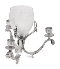 Five Castor Cooper Pewter Table Articles