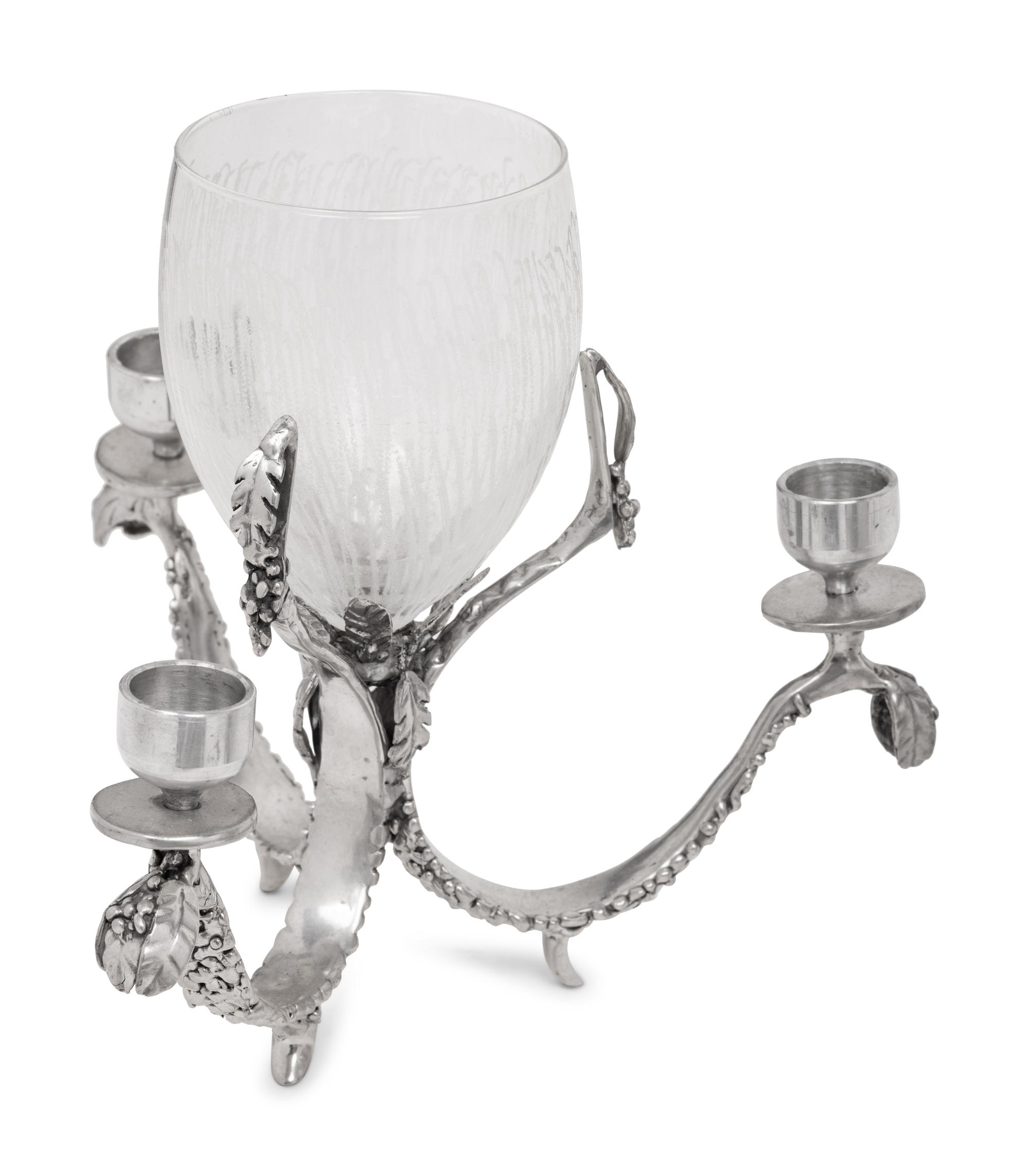 Five Castor Cooper Pewter Table Articles