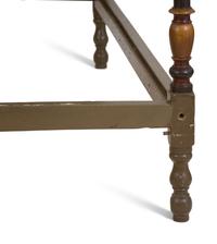 A Venetian Style Painted and Parcel Gilt Bed