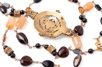 Chanel Stone and Chain Necklace Brooch Pin, Fall 2011