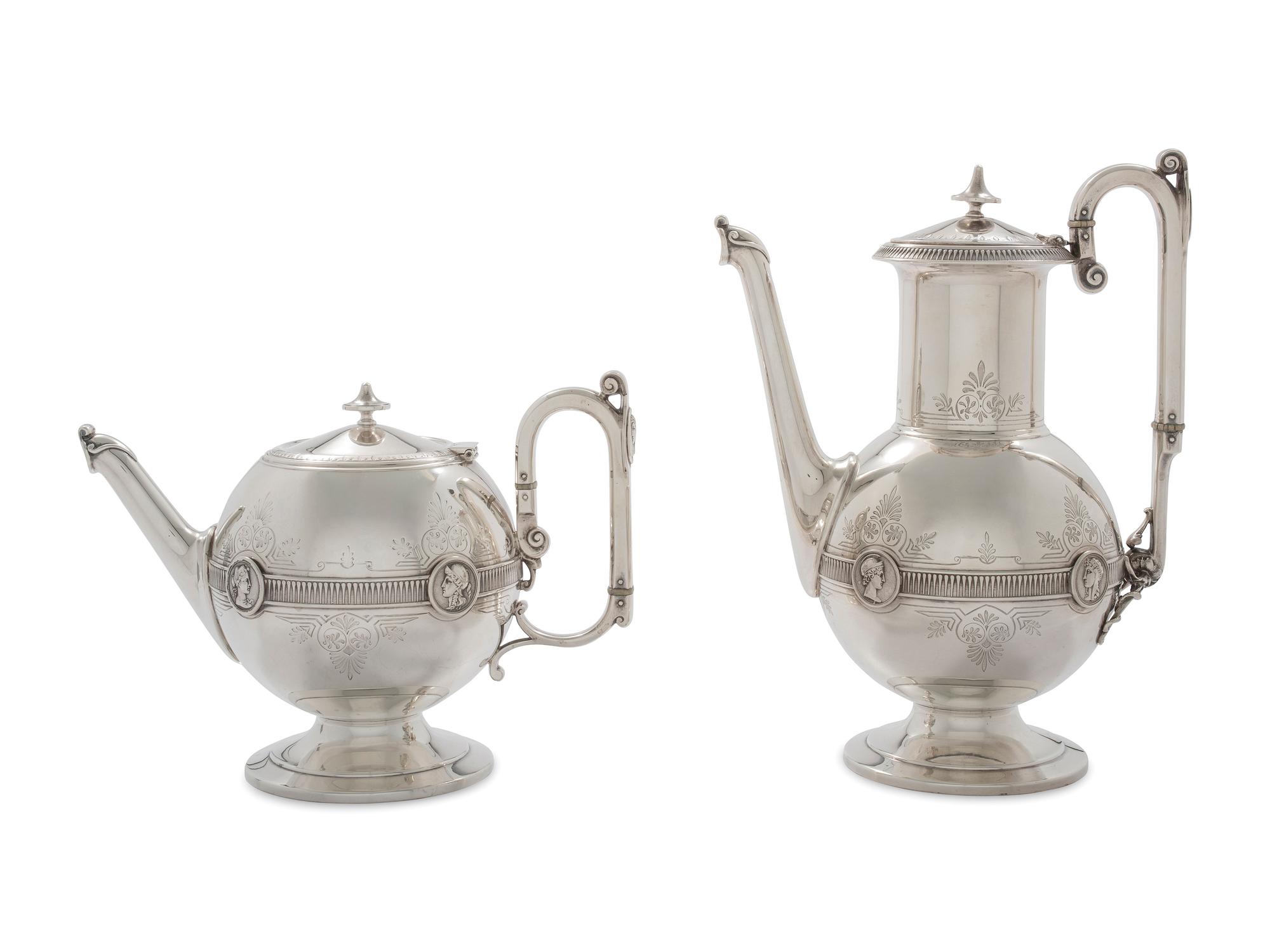 An American Silver Five-Piece Tea and Coffee Service