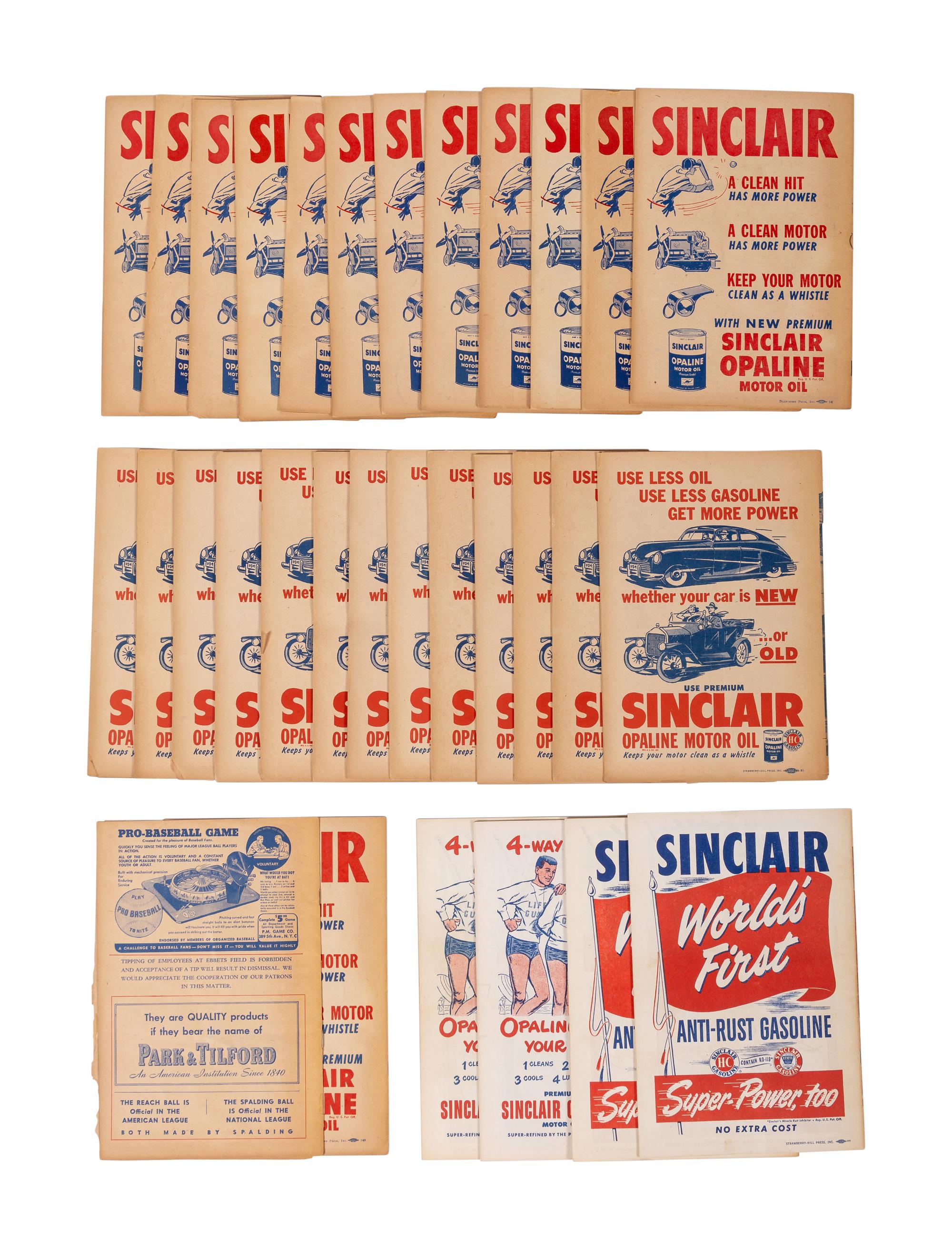 A Group of Over 30 1947-51 Jackie Robinson Brooklyn Dodgers Programs / Scorecards