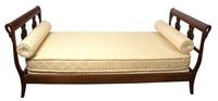 A Empire Style Carved Mahogany Day Bed — 20TH CENTURY