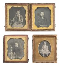 [EARLY PHOTOGRAPHY]. 21 sixth plate daguerreotypes of children.
