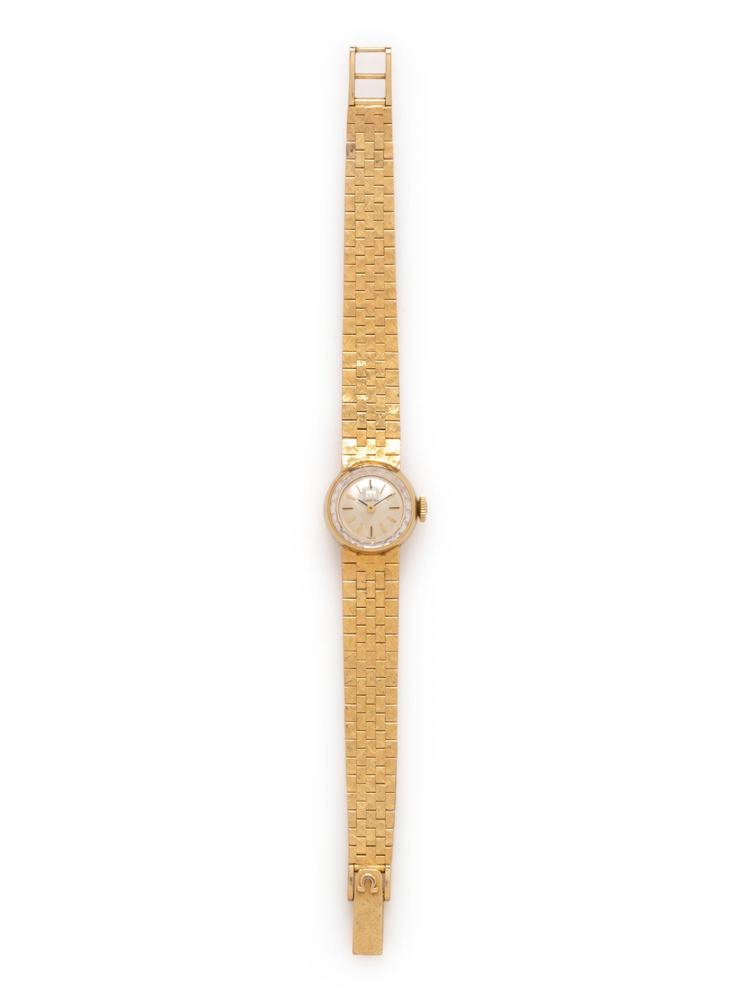 OMEGA, 14K YELLOW GOLD WRISTWATCH