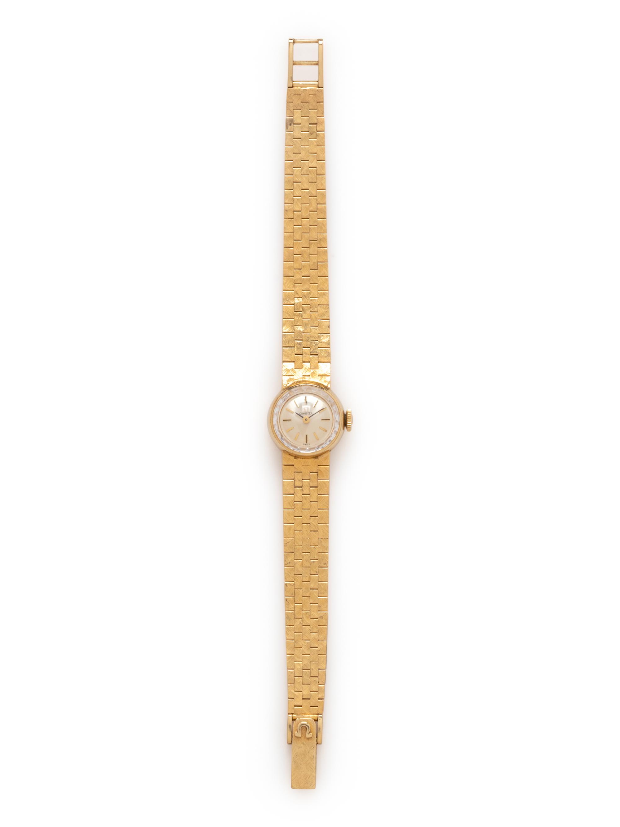 OMEGA, 14K YELLOW GOLD WRISTWATCH